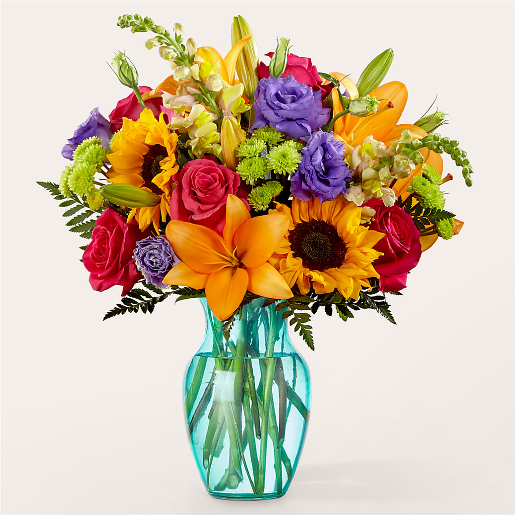 Double Rainbow Bouquet – La Petite Florist And Gifts, Brea CA