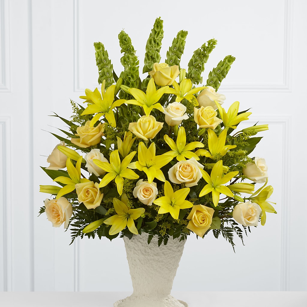 Golden Memories Arrangement – La Petite Florist And Gifts, Brea CA