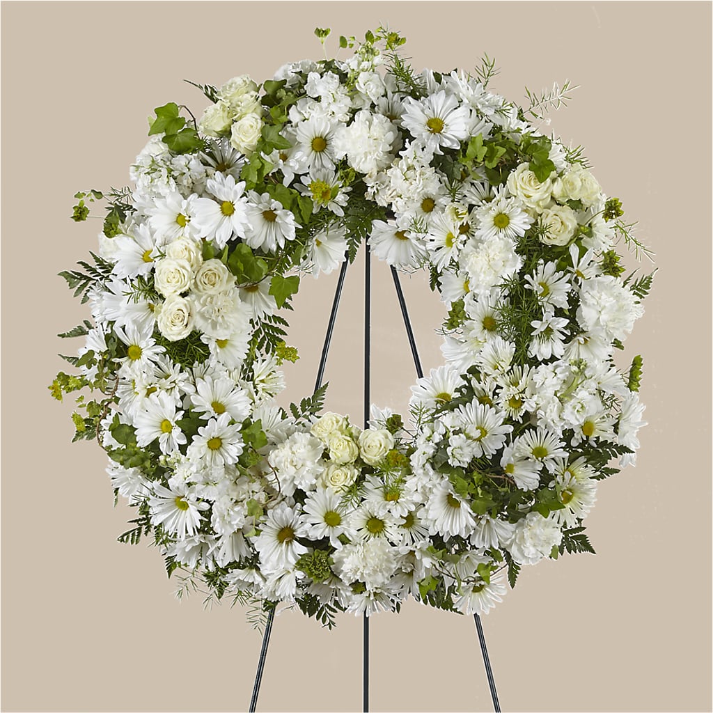 Faithful Wishes Wreath – La Petite Florist And Gifts, Brea CA