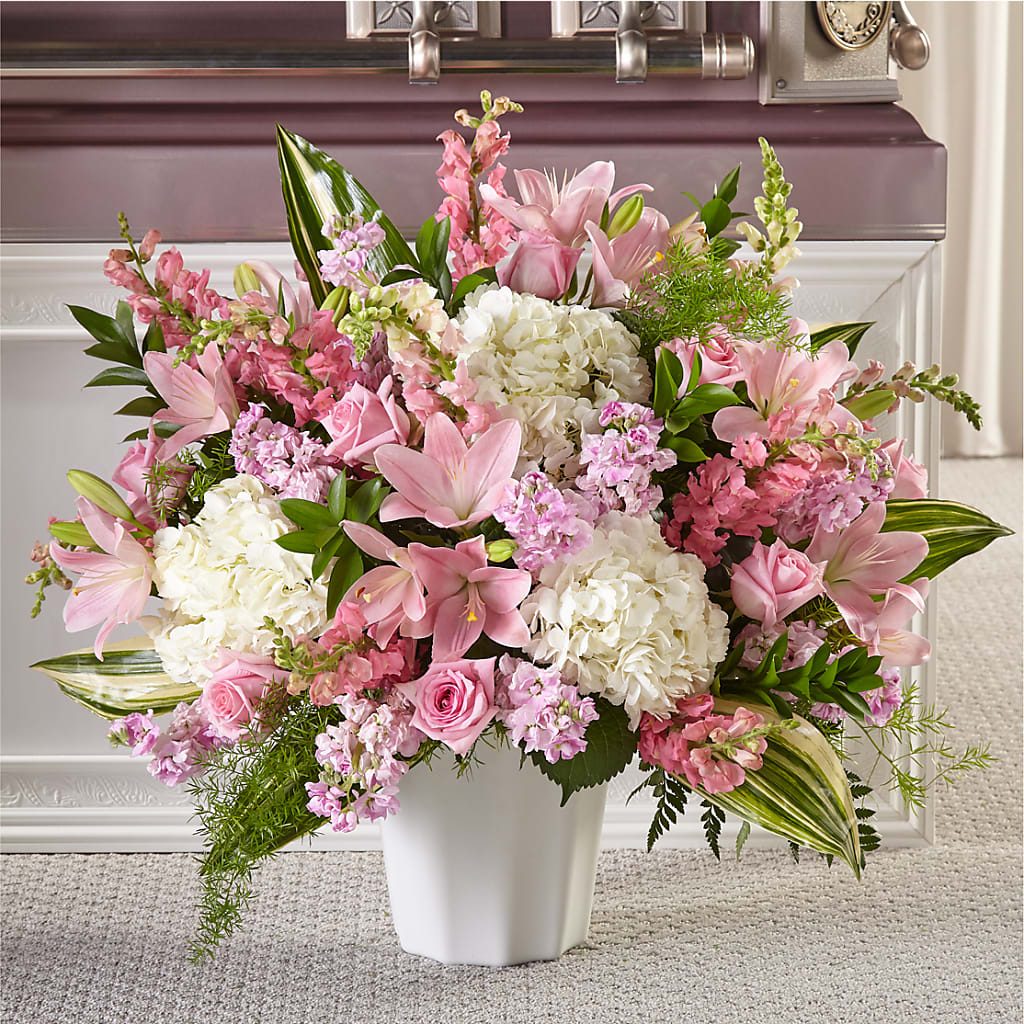 Simply Serene Floor Basket – La Petite Florist And Gifts, Brea CA