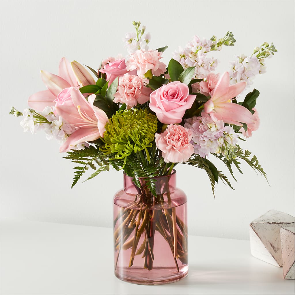 Pretty in Pink Bouquet – La Petite Florist And Gifts, Brea CA