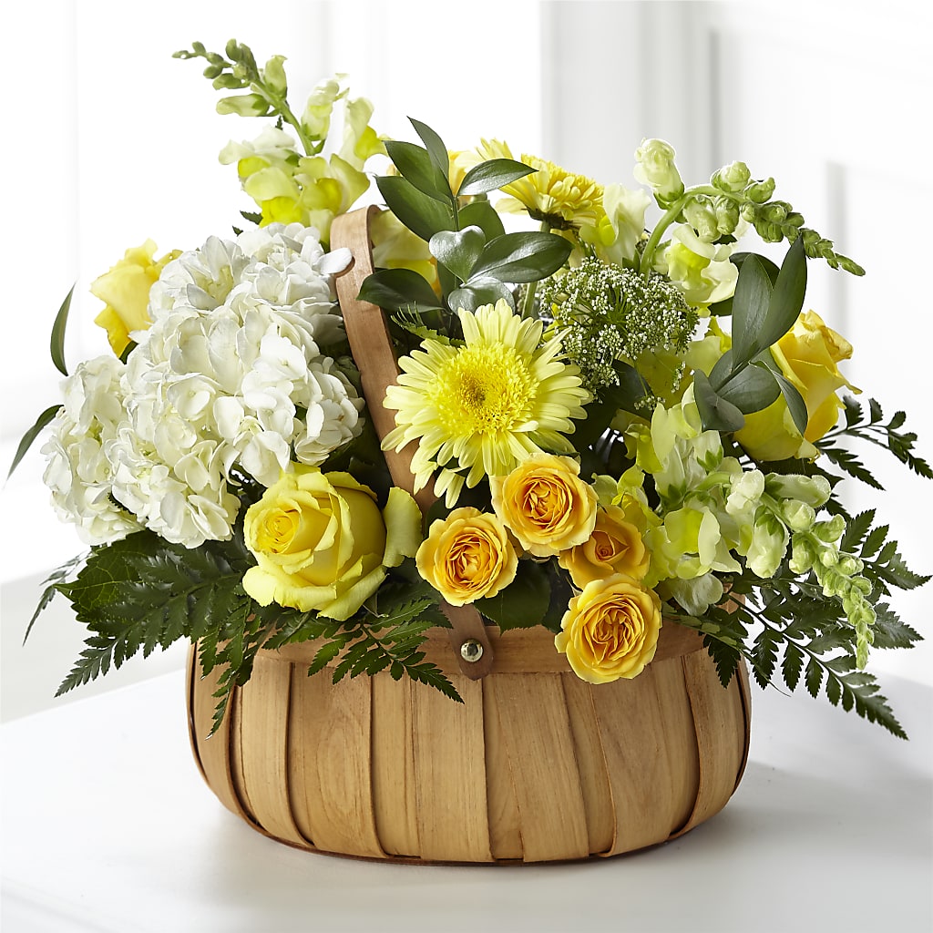 Rustic Remembrance Basket – La Petite Florist And Gifts, Brea CA