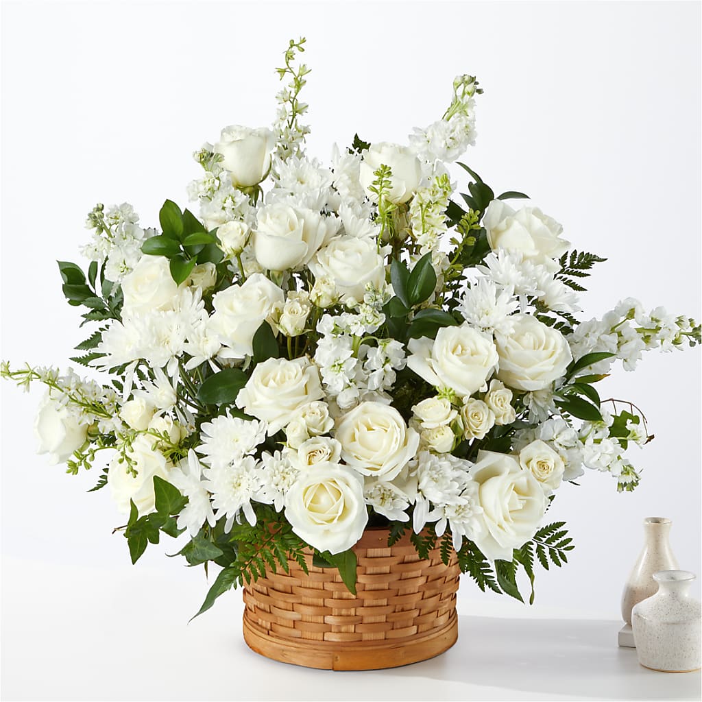 Heartfelt Condolences Arrangement – La Petite Florist And Gifts, Brea CA