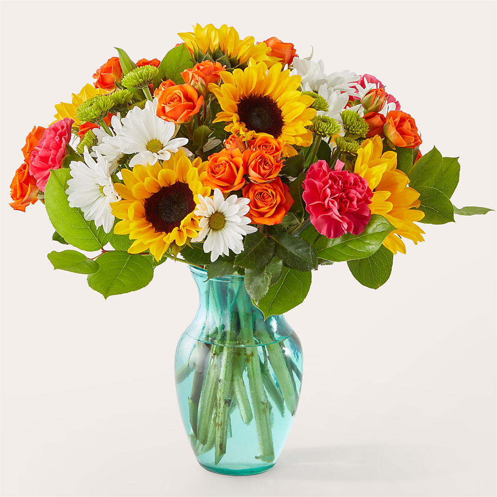 Sun-drenched Blooms Bouquet – La Petite Florist And Gifts, Brea CA
