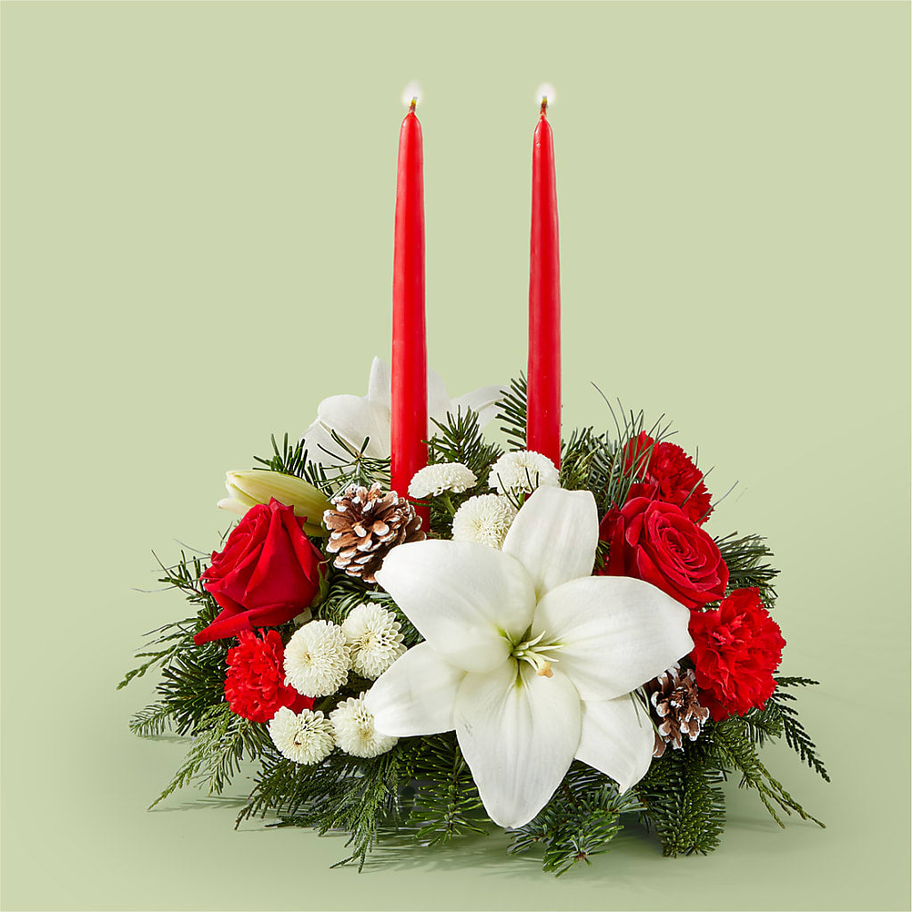 Seasonal Festivities Centerpiece – La Petite Florist And Gifts, Brea CA