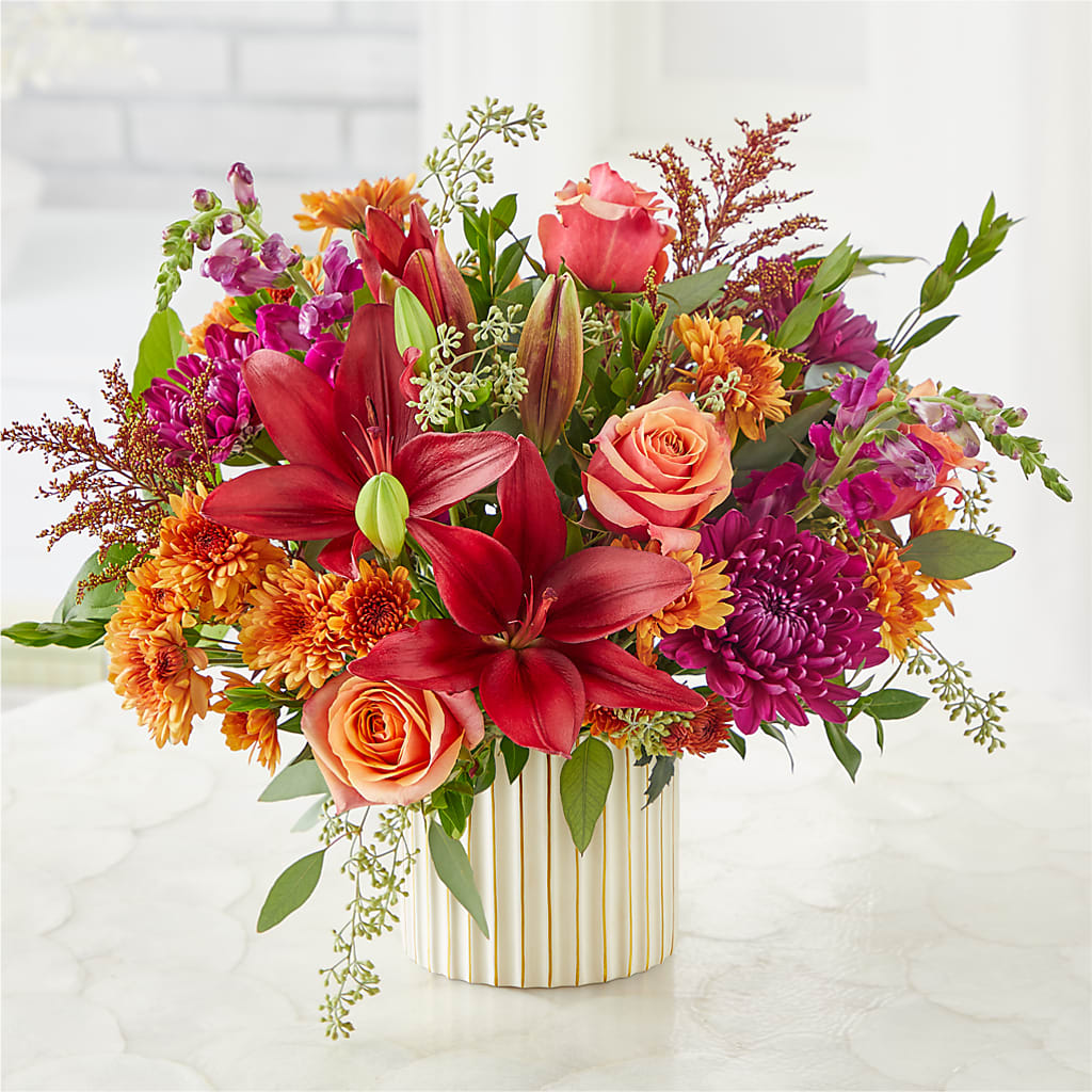 Burgundy Landscape Bouquet –  La Petite Florist And Gifts, Brea CA