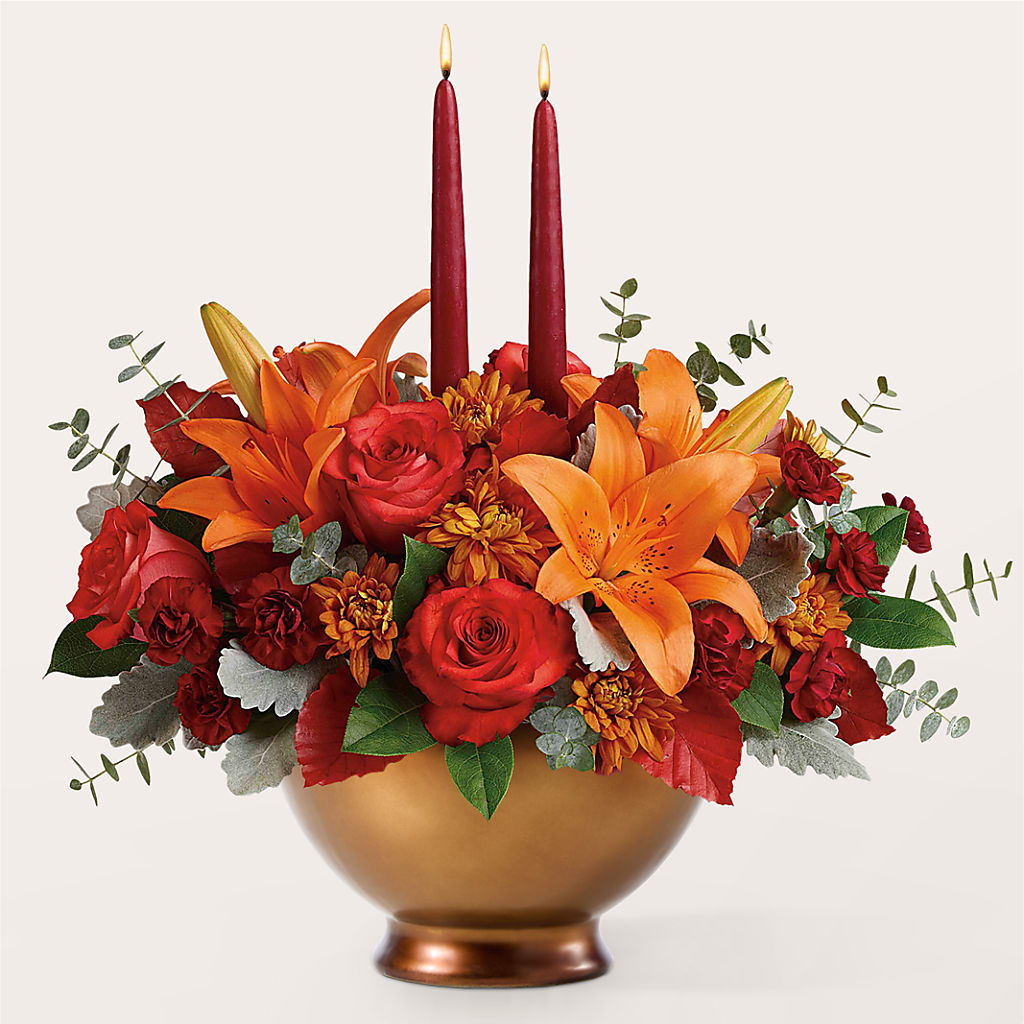 Fruits of Fall Centerpiece –  La Petite Florist And Gifts, Brea CA