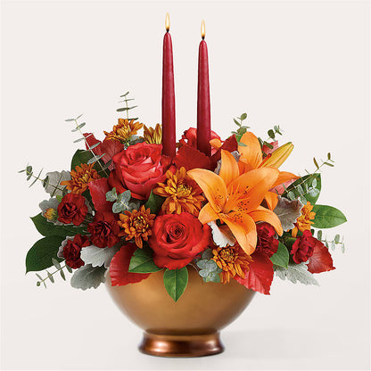 Fruits of Fall Centerpiece –  La Petite Florist And Gifts, Brea CA