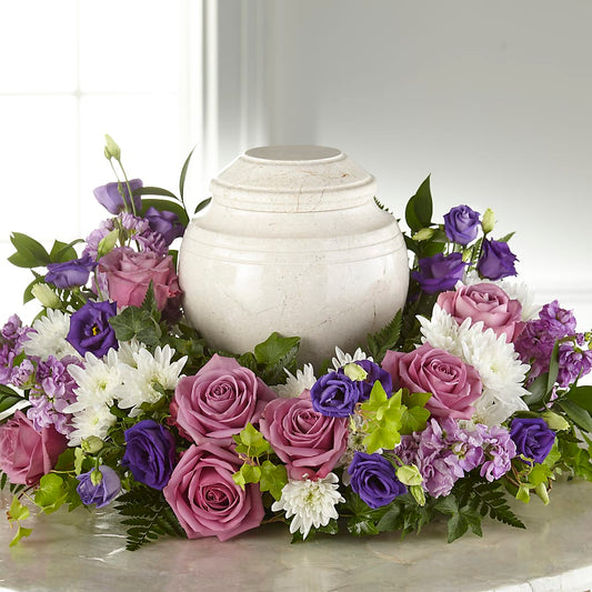 Blooming Sympathy Cremation Adornment –  La Petite Florist And Gifts, Brea CA