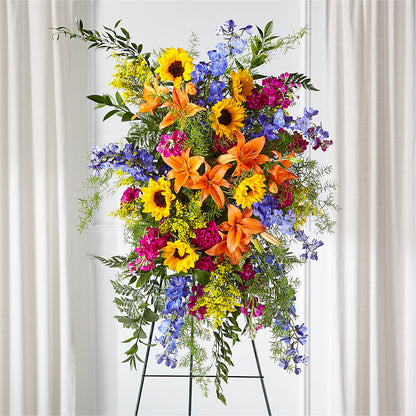 Sunlit Memories Standing Spray (Standard) –  La Petite Florist And Gifts, Brea CA