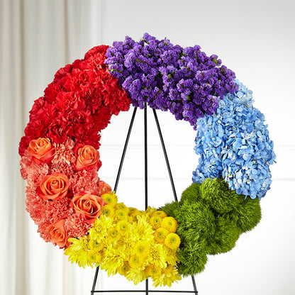 Circle of Love Wreath –  La Petite Florist And Gifts, Brea CA