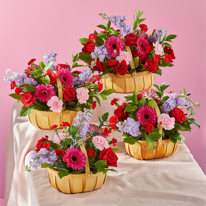 Pink Picnic Basket –  La Petite Florist And Gifts, Brea CA