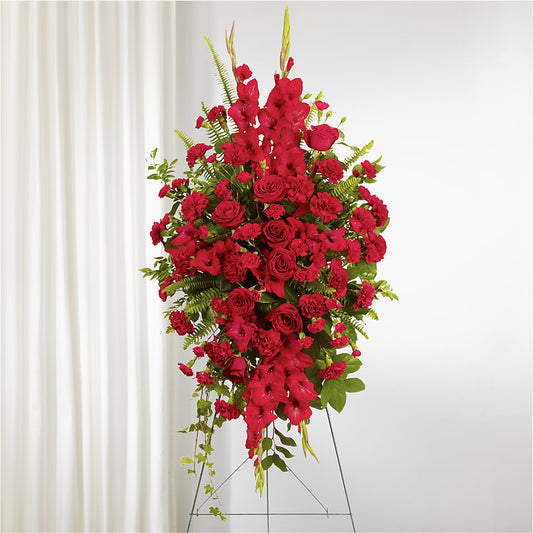 From the Heart Standing Spray –  La Petite Florist And Gifts, Brea CA