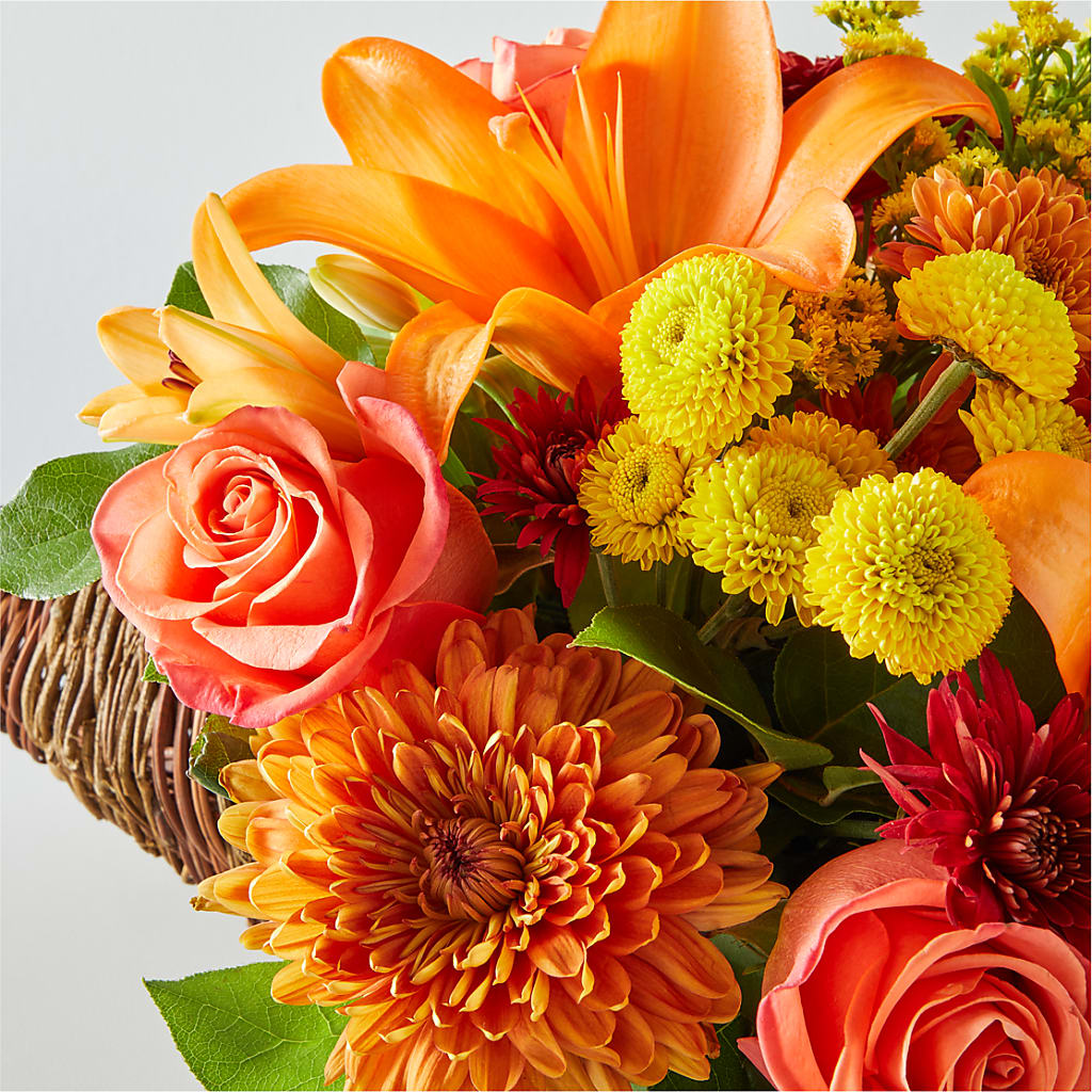 Bouquet of Blessings Cornucopia –  La Petite Florist And Gifts, Brea CA