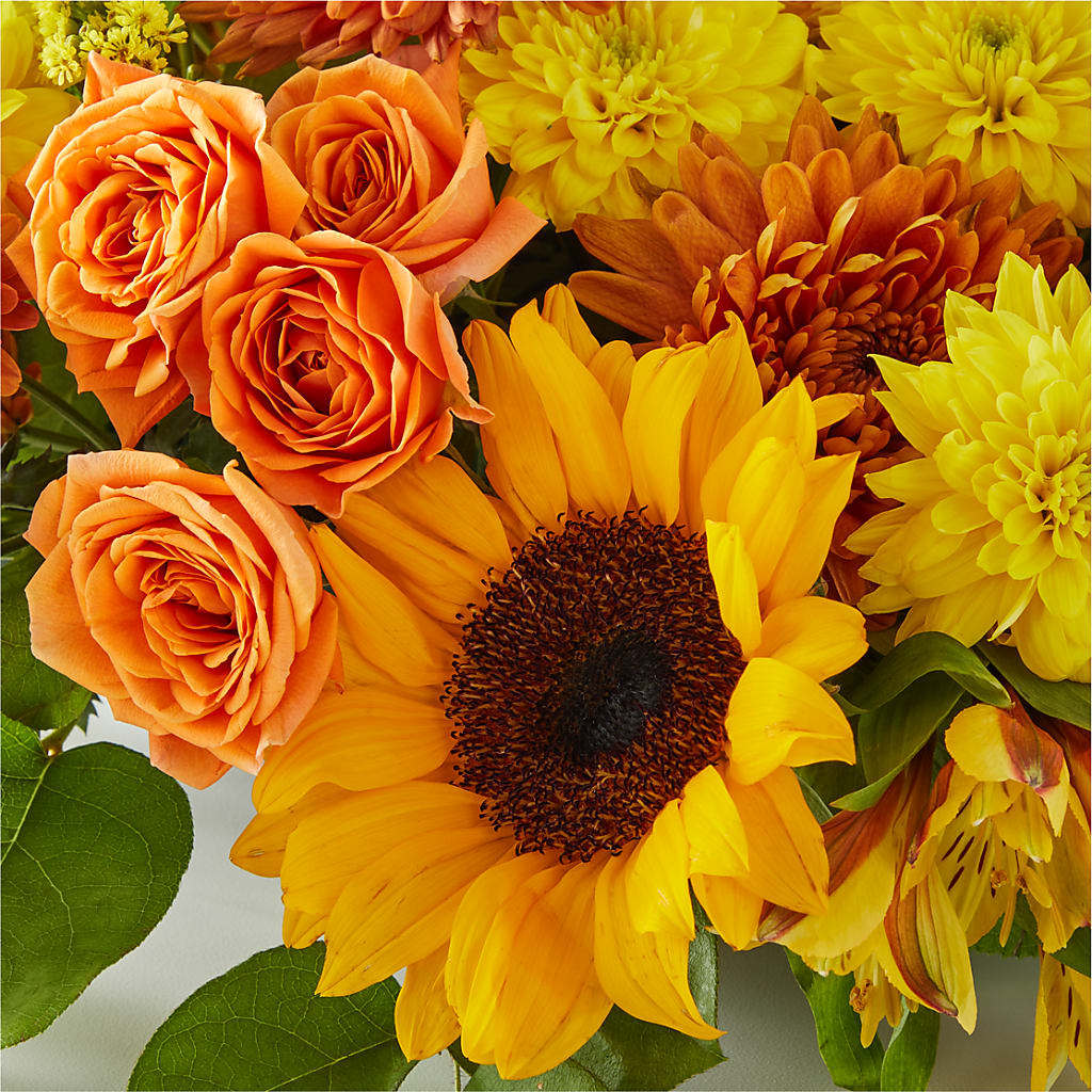 Autumn Harmony Centerpiece –  La Petite Florist And Gifts, Brea CA