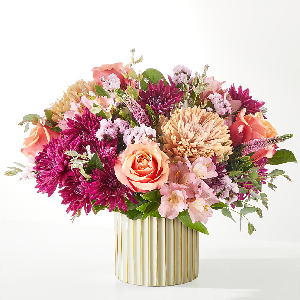 Berry Cobbler Bouquet with Ivory Vase –  La Petite Florist And Gifts, Brea CA