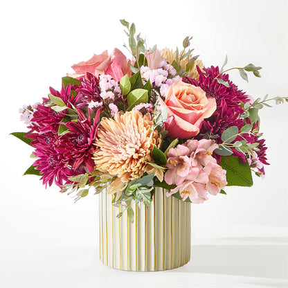 Berry Cobbler Bouquet with Ivory Vase –  La Petite Florist And Gifts, Brea CA