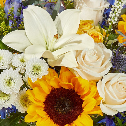 Wonderfully Sunny Bouquet –  La Petite Florist And Gifts, Brea CA