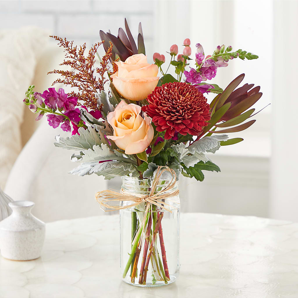 Moody Hues Bouquet –  La Petite Florist And Gifts, Brea CA
