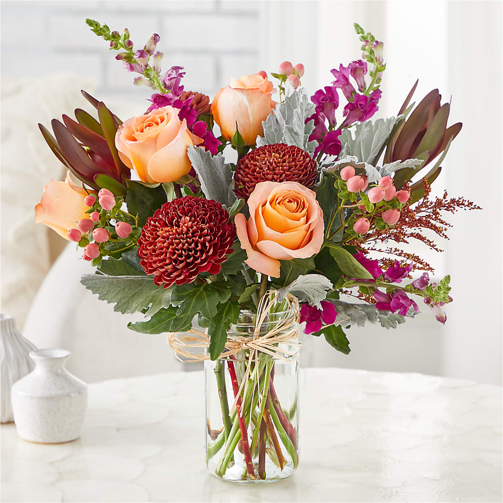 Moody Hues Bouquet –  La Petite Florist And Gifts, Brea CA