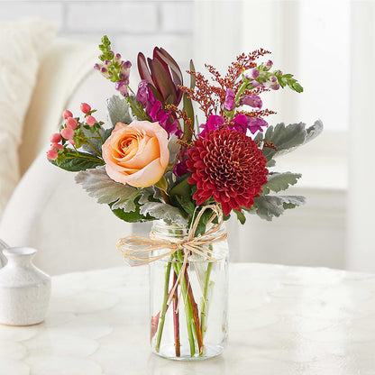 Moody Hues Bouquet –  La Petite Florist And Gifts, Brea CA