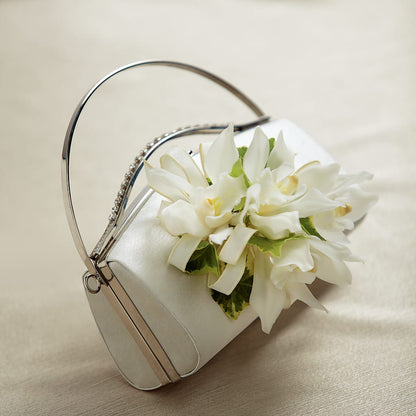 White Purse Decor –  La Petite Florist And Gifts, Brea CA